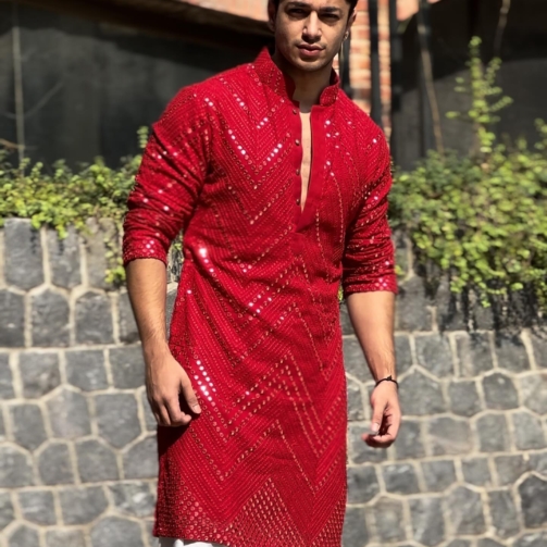 Lattest And Trendding Design Luxury Mirror Work Kurta Shalwar Set