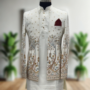 Open Jodhpuri Suit