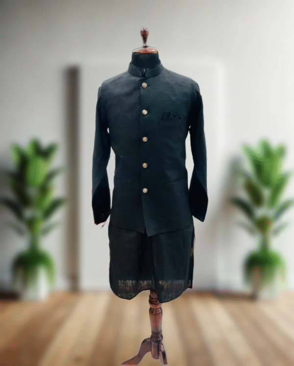 Kurta Pajama With Nehru Jeckit Set
