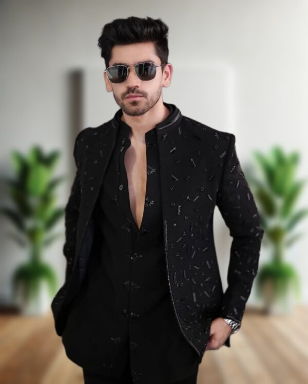 Open Jodhpuri Suit