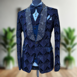 Men’s Exclusive Most Trending Designer Luxury Handcrafted Velvet Five-Piece Tuxedo Suit – Premium Wedding & Party Wear by Faisaloutfits