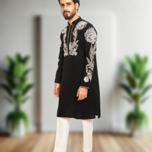 Mens Exclusive Most Trending Designer Luxury Embroidery Work Kurta Pajama Set – Premium Royal Wedding, Eid & Festive Traditional Ethnic Wear by Faisaloutfits 3 Picsart 25 11 01 17 12 51 0691