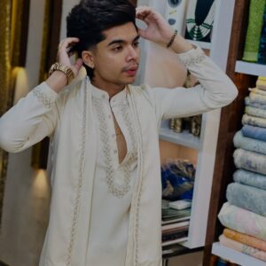 Men’s Exclusive Trending Designer Luxury Handcrafted Kurta Pajama with Dupatta – Premium Wedding & Festive Set by Faisaloutfits 3 Picsart 25 11 01 18 16 07 0581