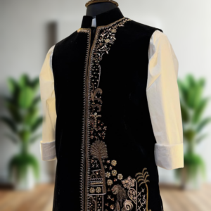 Men’s Exclusive Most-Trending Designer Luxury Handcrafted Nehru Jacket with White Kurta Pajama Set – Premium Wedding & Festive Ethnic Wear by Faisaloutfits 4 Picsart 26 02 11 19 25 35 5741