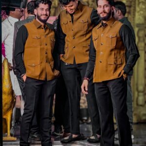 Men’s Exclusive Most-Trending Designer Luxury Formal Nehru Jacket with Shirt & Pant Set – Premium Wedding, Reception & Party Wear by Faisaloutfits 3 Picsart 26 02 11 19 32 34 2931