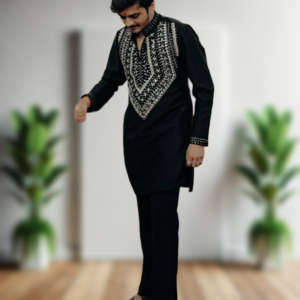 Men’s Exclusive Most-Trending Designer Luxury Real Mirror Embroidery Work Kurta Pajama Set – Premium Wedding & Festive Ethnic Wear by Faisaloutfits 3 Picsart 26 02 11 22 43 12 1031