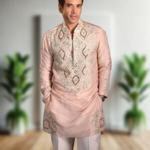 Mens Elite Couture Most Trending Designer Luxury Real Mirror Embroidery Kurta Pajama Set – Handcrafted Royal Wedding Festive & Premium Ethnic Statement Wear by Faisaloutfits 6 Picsart 25 11 01 18 03 13 6611
