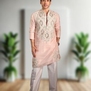 Mens Elite Couture Most Trending Designer Luxury Real Mirror Embroidery Kurta Pajama Set – Handcrafted Royal Wedding Festive & Premium Ethnic Statement Wear by Faisaloutfits 5 Picsart 25 11 01 18 03 44 2991