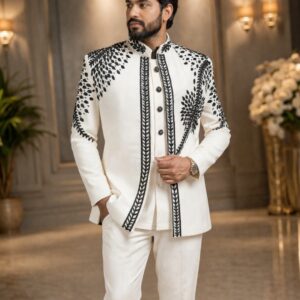 Open Jodhpuri Suit