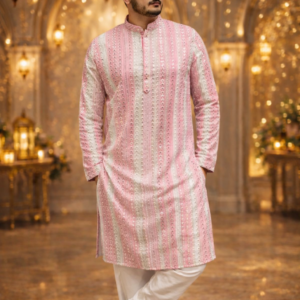Men’s Premium Wedding Wear Designer Kurta Pajama Set with Mirror Embroidery Work by Faisaloutfits Luxury Ethnic Outfit for Festive & Special Occasions 6 file 0000000058f472089ca7de55f23493821