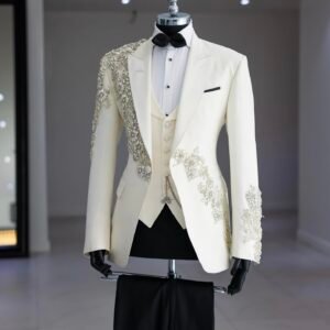 Men’s Imperial Crystal Handcrafted 5-Piece Tuxedo Suit Exclusive Luxury Designer Groom, Wedding & Reception Wear by Faisaloutfits 3 IMG 20260814 1230411