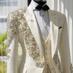 Men’s Imperial Crystal Handcrafted 5-Piece Tuxedo Suit Exclusive Luxury Designer Groom, Wedding & Reception Wear by Faisaloutfits 6 IMG 20260814 1233281