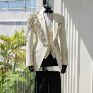 Men’s Imperial Crystal Handcrafted 5-Piece Tuxedo Suit Exclusive Luxury Designer Groom, Wedding & Reception Wear by Faisaloutfits 7 IMG 20260814 1234121